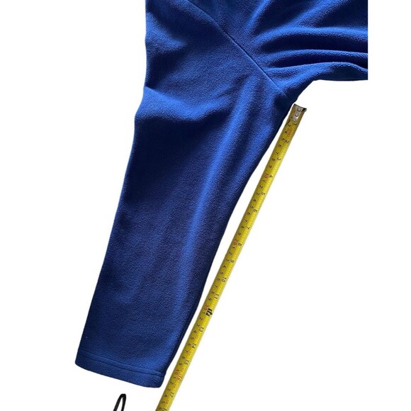 Denim & Co Women's Jacket Blanket Fleece Button Front Bright Blue Size1X - Picture 5 of 5